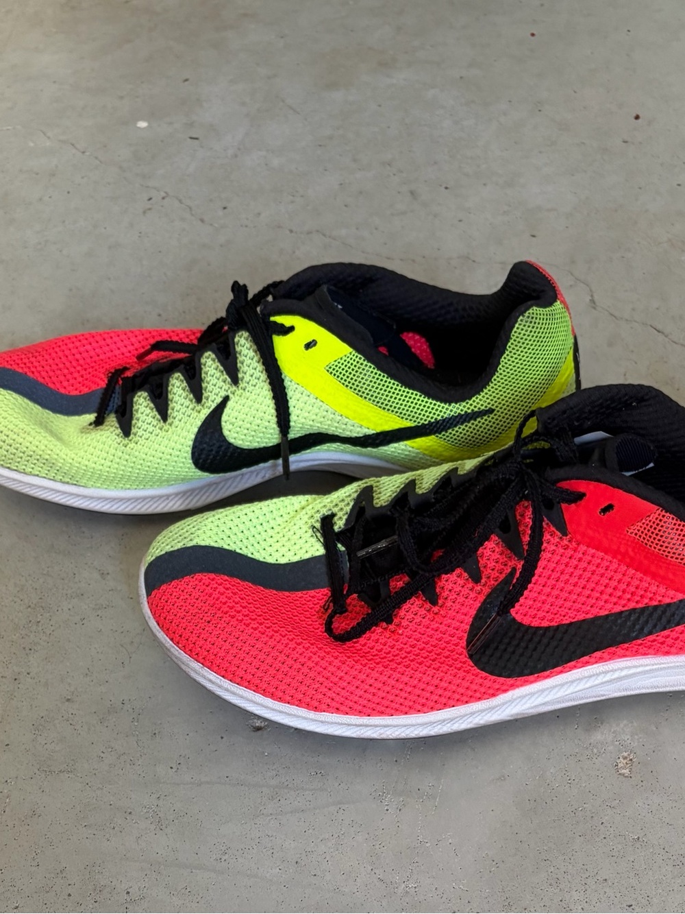 Nike Zoom Rival Distance Track Spikes | Crimson & Volt | Men 9.5 / Women 11